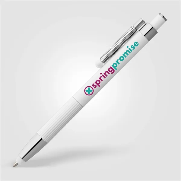 Lisbon Recycled Aluminum Monochrome Fidget Stylus Pen