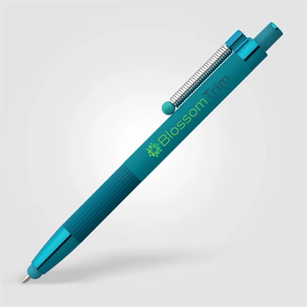 Lisbon Recycled Aluminum Monochrome Fidget Stylus Pen