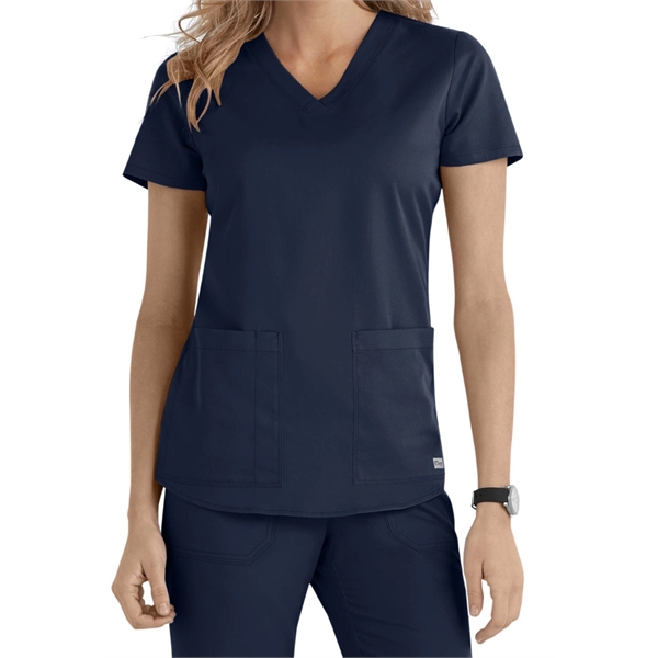 Barco Grey's Anatomy Women's 2-Pocket V-neck Scrub Top - Barco Grey's Anatomy Women's 2-Pocket V-neck Scrub Top - Image 2 of 6