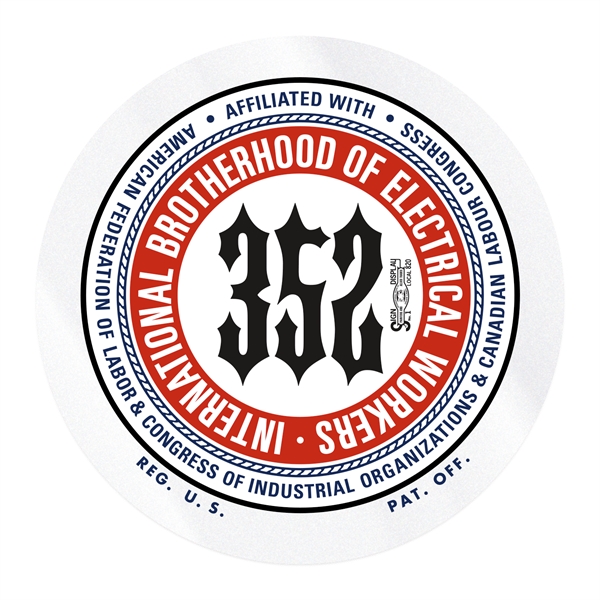Round Clear Vinyl Hard Hat Decal (2" Diameter)