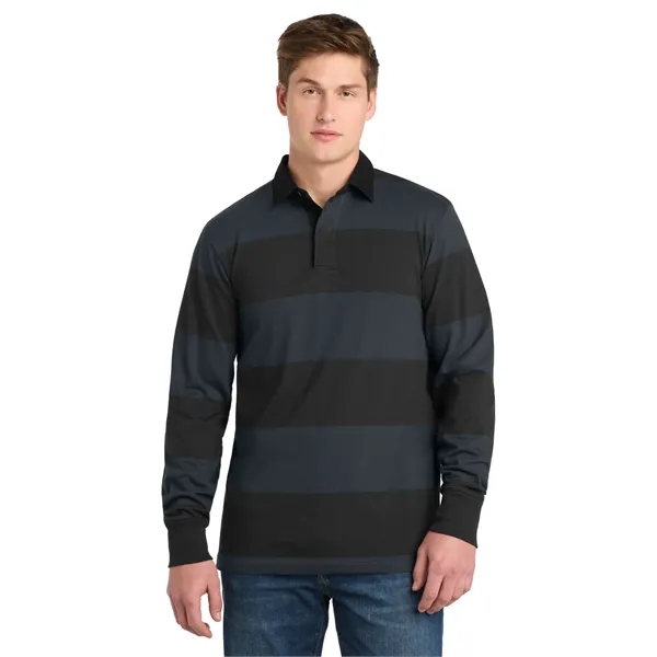 Custom Sport-Tek Classic Long Sleeve Rugby Polo.