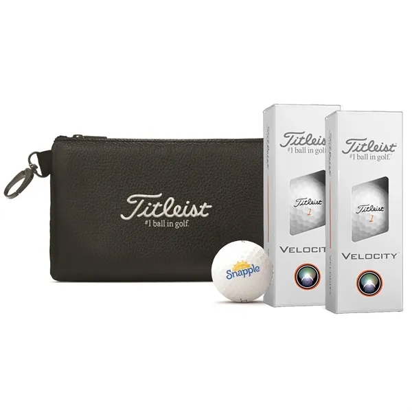 Titleist 6-Golf Ball Valuables Stock Pouch with Velocity