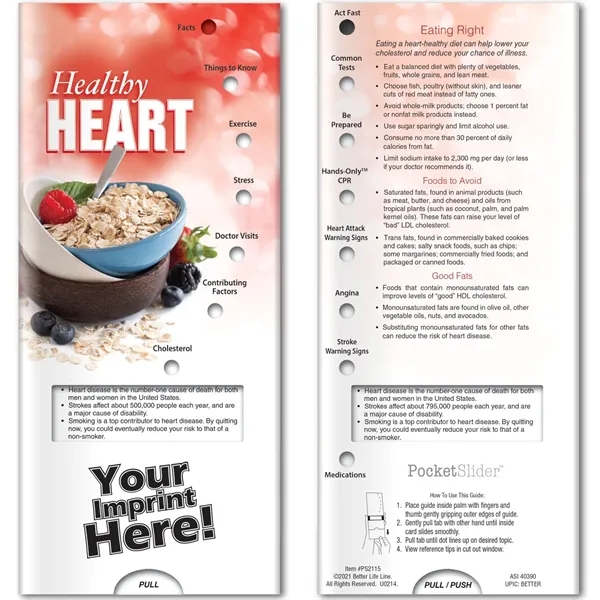 Custom Pocket Slider™ - Healthy Heart