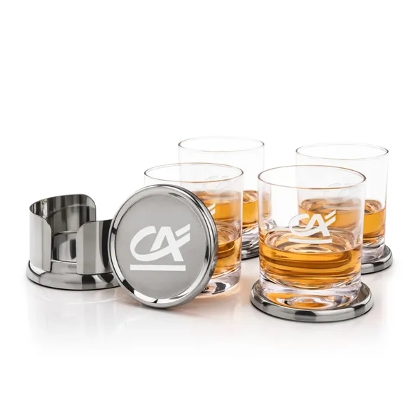 Baldoni Coasters & Waldorf On-the-Rocks Set