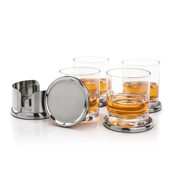 Baldoni Coasters & Waldorf On-the-Rocks Set