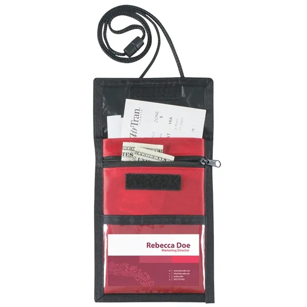 rPET Neck Wallet Badge Holder