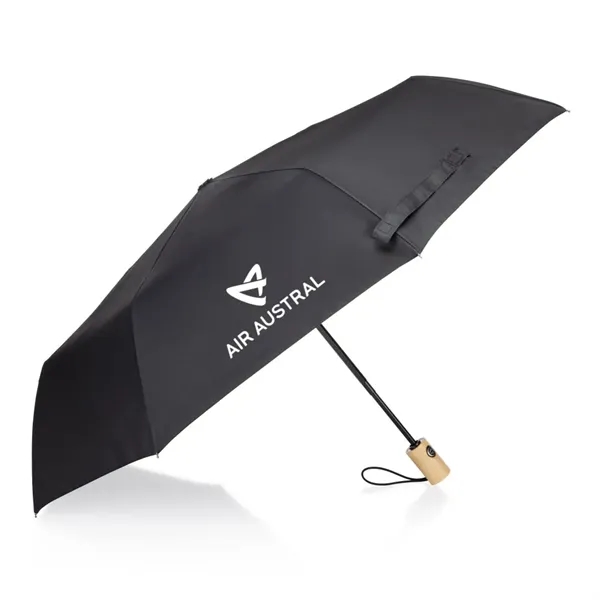 Choco Compact Bamboo Handle Umbrella