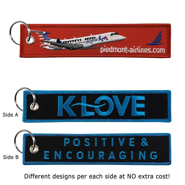 2 Sided Embroidered Big Size Key Tags - 2 Sided Embroidered Big Size Key Tags - Image 3 of 4