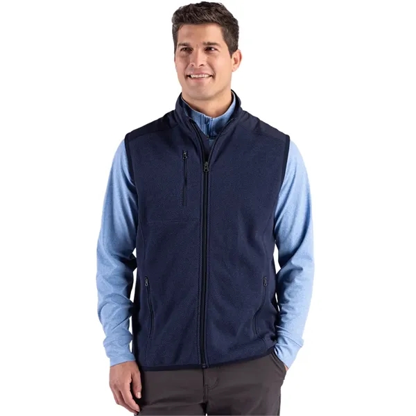 Cutter & Buck Hunts Point Recycled Fleece Mens Hybrid Ful...
