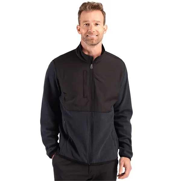 Cutter & Buck Hunts Point Recycled Fleece Mens Hybrid Ful...