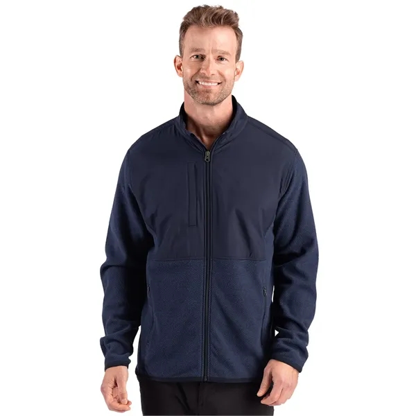 Cutter & Buck Hunts Point Recycled Fleece Mens Hybrid Ful...