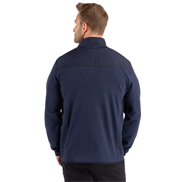 Cutter & Buck Hunts Point Recycled Fleece Mens Hybrid Ful...