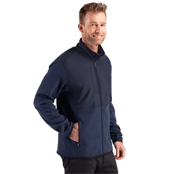 Cutter & Buck Hunts Point Recycled Fleece Mens Hybrid Ful...