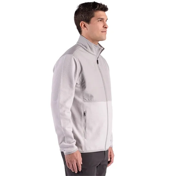 Cutter & Buck Hunts Point Recycled Fleece Mens Hybrid Ful...