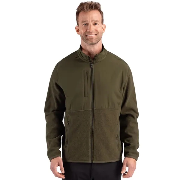 Cutter & Buck Hunts Point Recycled Fleece Mens Hybrid Ful...