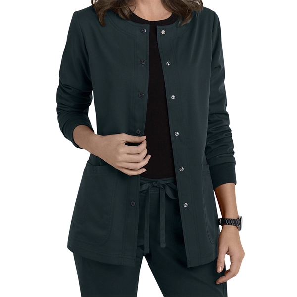 Barco Grey's Anatomy Women's 4-Pocket Snap Scrub Jacket - Barco Grey's Anatomy Women's 4-Pocket Snap Scrub Jacket - Image 8 of 8