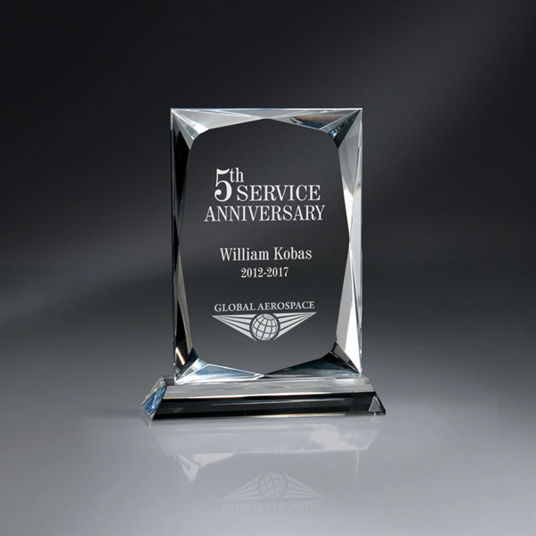 Deep Beveled Back Award on Base - Small