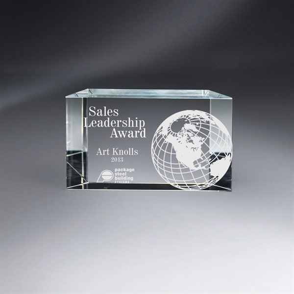 Freestanding Beveled Back Award - Small