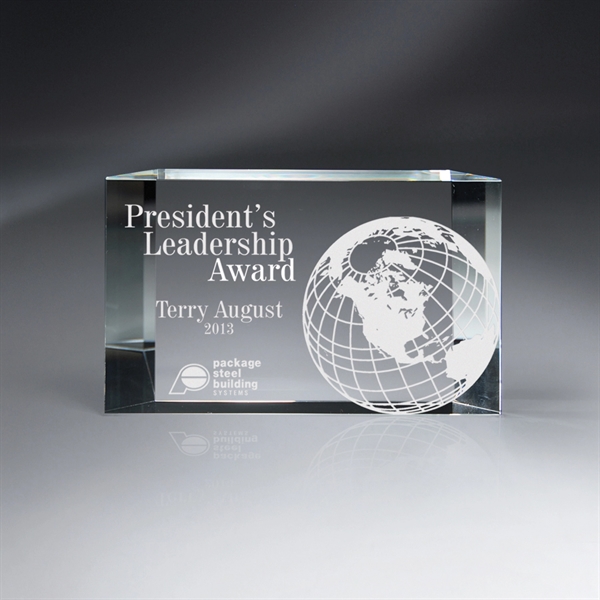 Freestanding Beveled Back Award - Medium