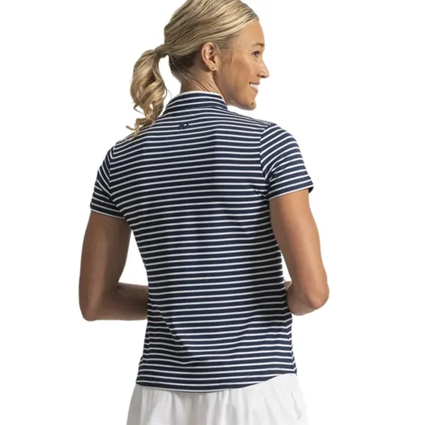 FootJoy Women's Zip-Front Stripe Shirt