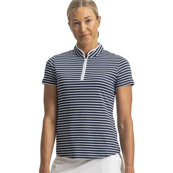 FootJoy Women's Zip-Front Stripe Shirt