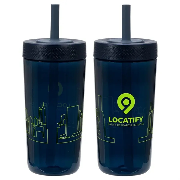 Custom Havana 22 oz Recycled Polypropylene Tumbler with Silicone St