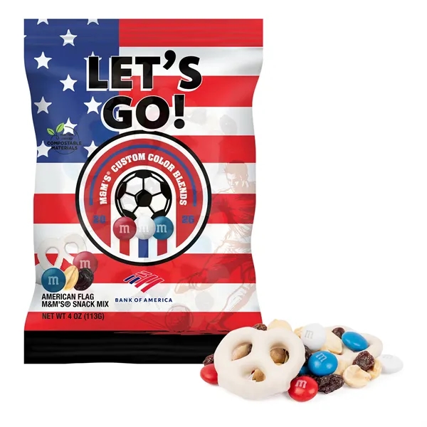 Soccer M&M"S® Snack Mix, 4oz. ECO- Digibag