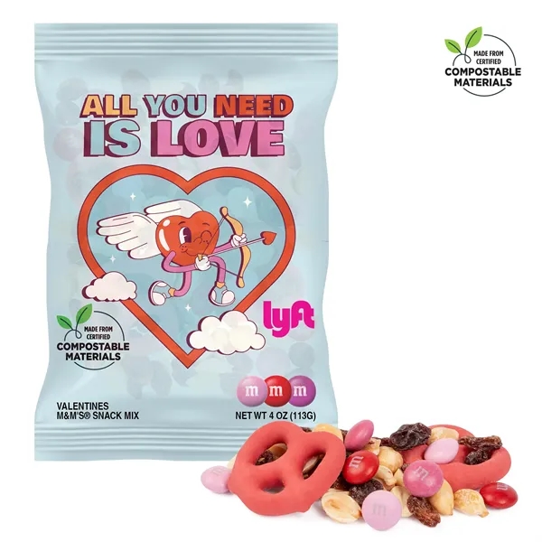 4oz ECO-Digibag, Valentines M&M Snack mix