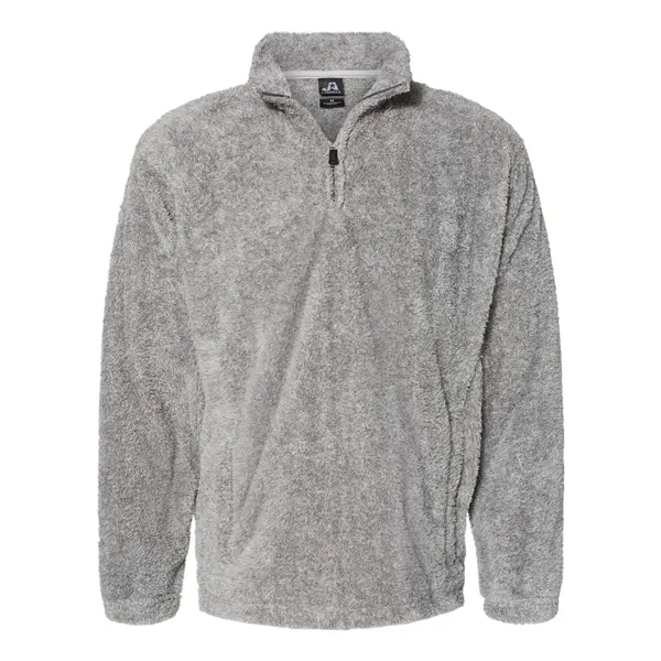 J. America Unisex Boundary Shag Frosty Sherpa Quarter-Zip...