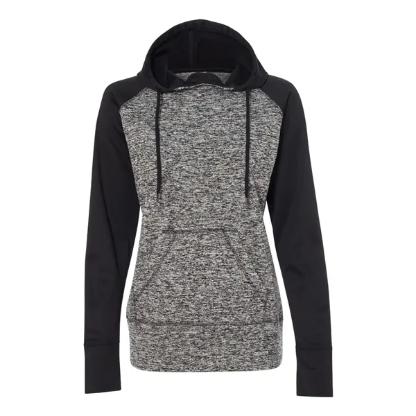 Custom J. America Women's Colorblocked Cosmic Fleece Hooded Swea...