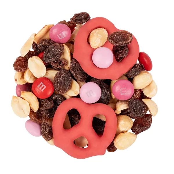Custom 4oz Digibag, Valentines M&M Snack mix