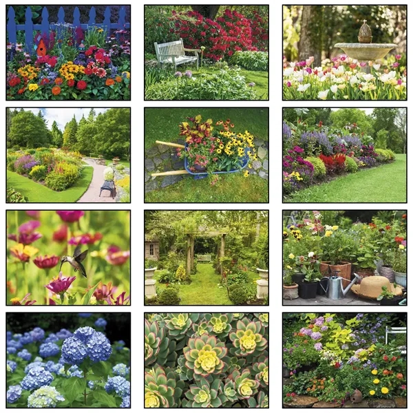 Gardens Wall Calendar: 2027 Spiral Bound