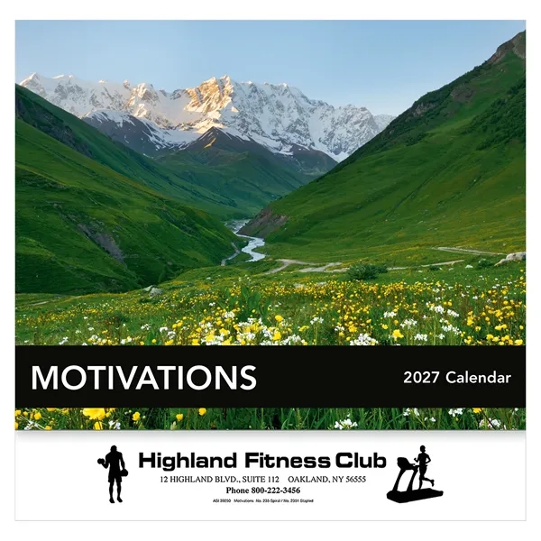 Custom Motivations Wall Calendar: 2027 Stapled