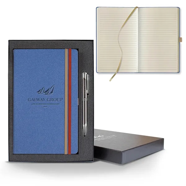 Bi Band Medio Lined Ivory Page Journal Gift Set