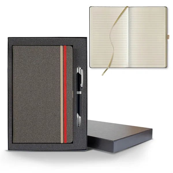 Bi Band Medio Lined Ivory Page Journal Gift Set