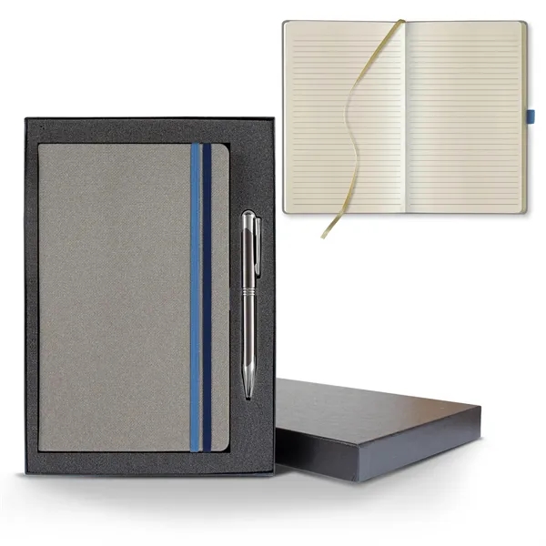 Bi Band Medio Lined Ivory Page Journal Gift Set