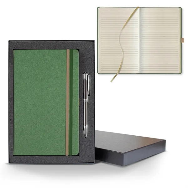 Bi Band Medio Lined Ivory Page Journal Gift Set