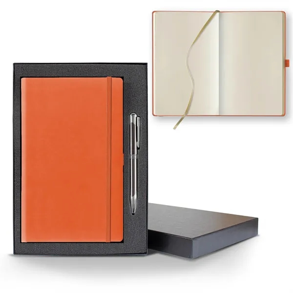 Custom Tucson Medio Blank Ivory Page Journal Gift Set