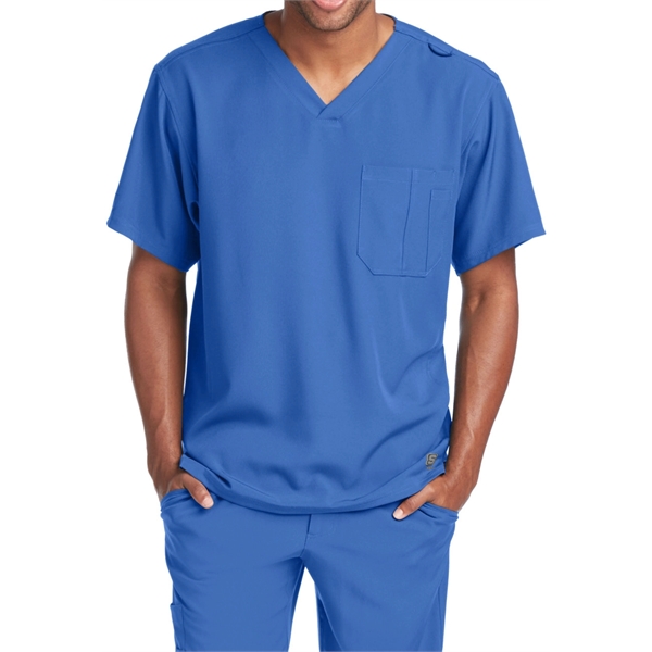 Barco Skechers Men's Structure V-Neck Chest Pocket Scrub Top - Barco Skechers Men's Structure V-Neck Chest Pocket Scrub Top - Image 1 of 14