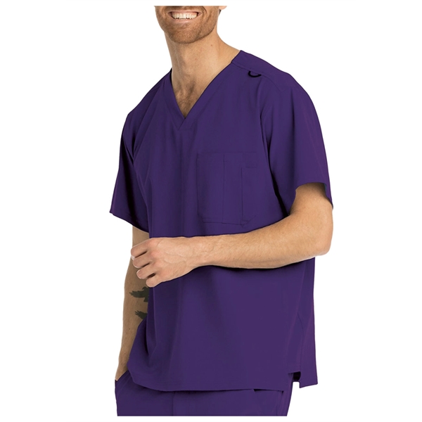 Barco Skechers Men's Structure V-Neck Chest Pocket Scrub Top - Barco Skechers Men's Structure V-Neck Chest Pocket Scrub Top - Image 3 of 14