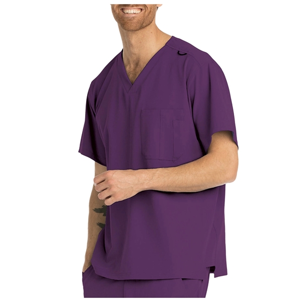 Barco Skechers Men's Structure V-Neck Chest Pocket Scrub Top - Barco Skechers Men's Structure V-Neck Chest Pocket Scrub Top - Image 4 of 14