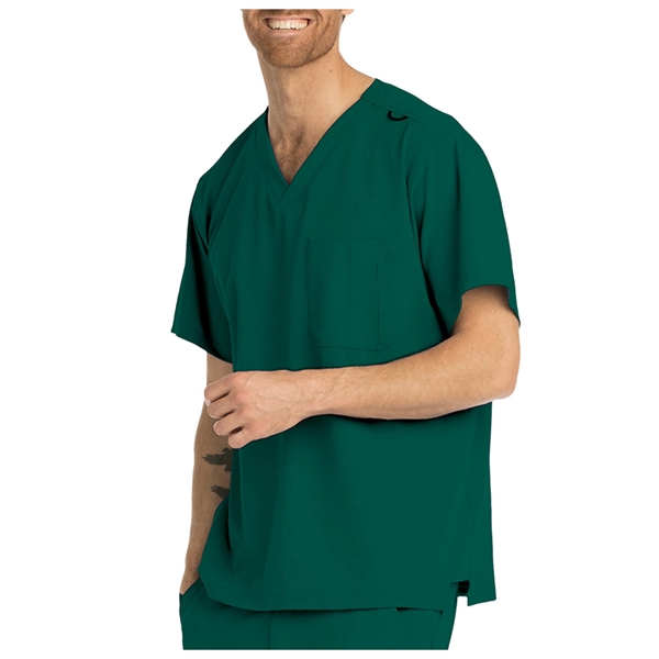Barco Skechers Men's Structure V-Neck Chest Pocket Scrub Top - Barco Skechers Men's Structure V-Neck Chest Pocket Scrub Top - Image 7 of 14