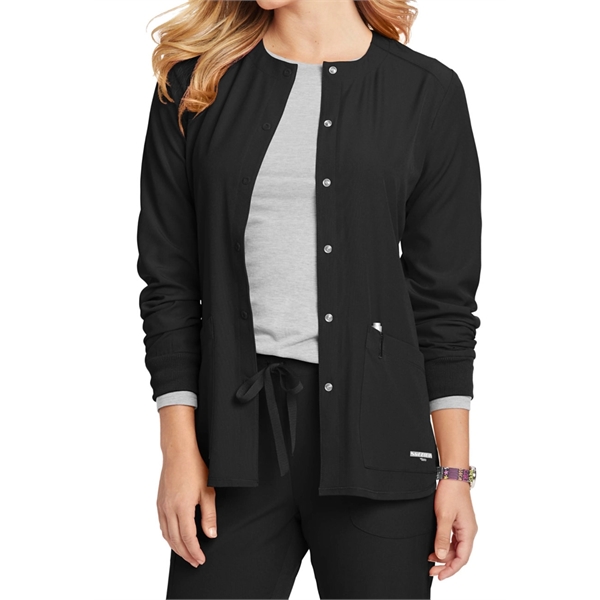 Skechers Women's Stability 2-Pocket Snap Front Scrub Jacket - Skechers Women's Stability 2-Pocket Snap Front Scrub Jacket - Image 0 of 15