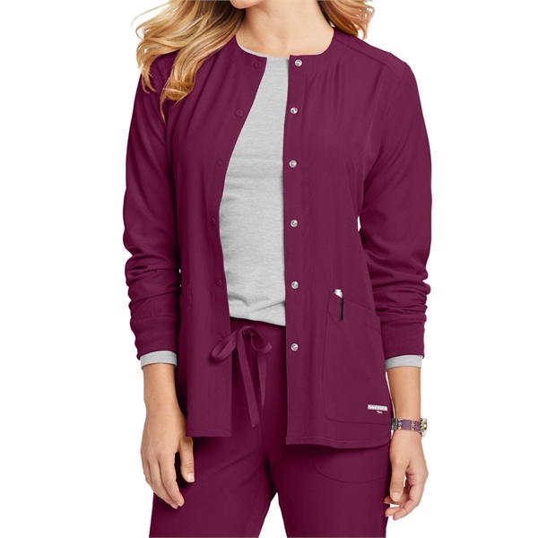 Skechers Women's Stability 2-Pocket Snap Front Scrub Jacket - Skechers Women's Stability 2-Pocket Snap Front Scrub Jacket - Image 11 of 15