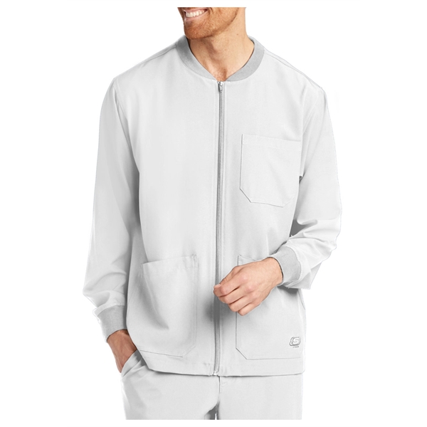 Barco Skechers Men's Structure Zip Front Sport Scrub Jacket - Barco Skechers Men's Structure Zip Front Sport Scrub Jacket - Image 2 of 16