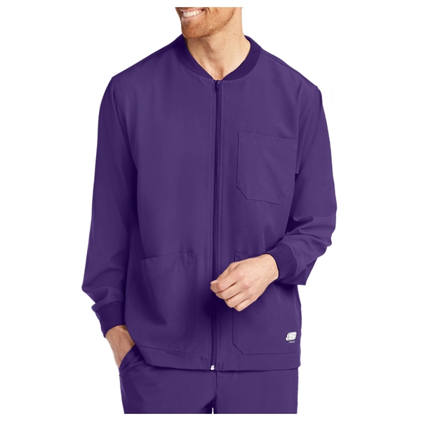 Barco Skechers Men's Structure Zip Front Sport Scrub Jacket - Barco Skechers Men's Structure Zip Front Sport Scrub Jacket - Image 3 of 16