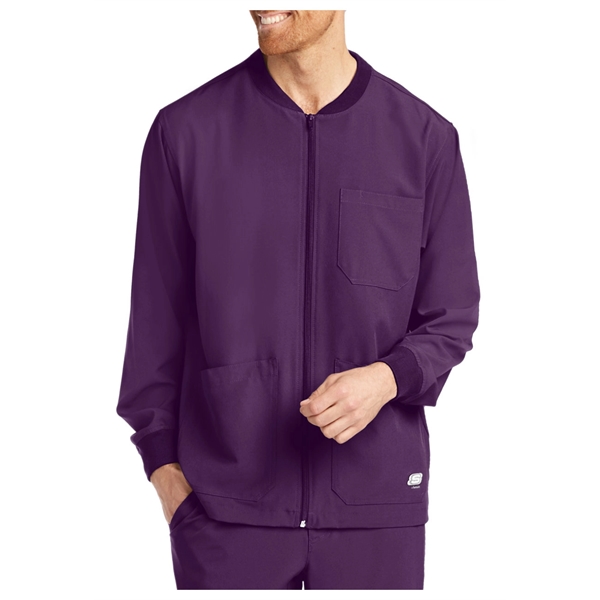 Barco Skechers Men's Structure Zip Front Sport Scrub Jacket - Barco Skechers Men's Structure Zip Front Sport Scrub Jacket - Image 4 of 16