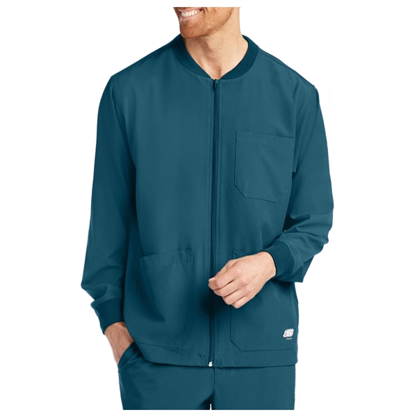 Barco Skechers Men's Structure Zip Front Sport Scrub Jacket - Barco Skechers Men's Structure Zip Front Sport Scrub Jacket - Image 6 of 16