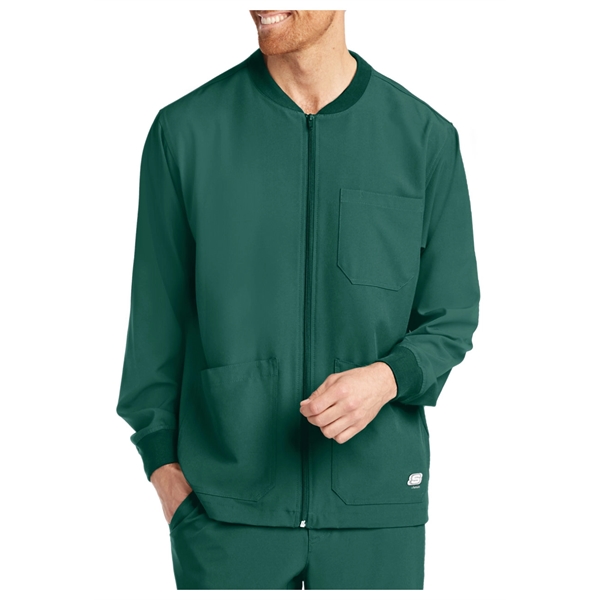 Barco Skechers Men's Structure Zip Front Sport Scrub Jacket - Barco Skechers Men's Structure Zip Front Sport Scrub Jacket - Image 7 of 16