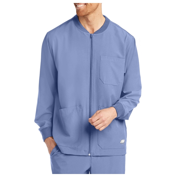 Barco Skechers Men's Structure Zip Front Sport Scrub Jacket - Barco Skechers Men's Structure Zip Front Sport Scrub Jacket - Image 9 of 16